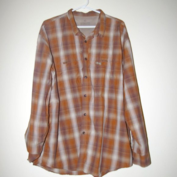 G.H. Bass Plaid Long Sleeve Shirt 2XL - Picture 1 of 2